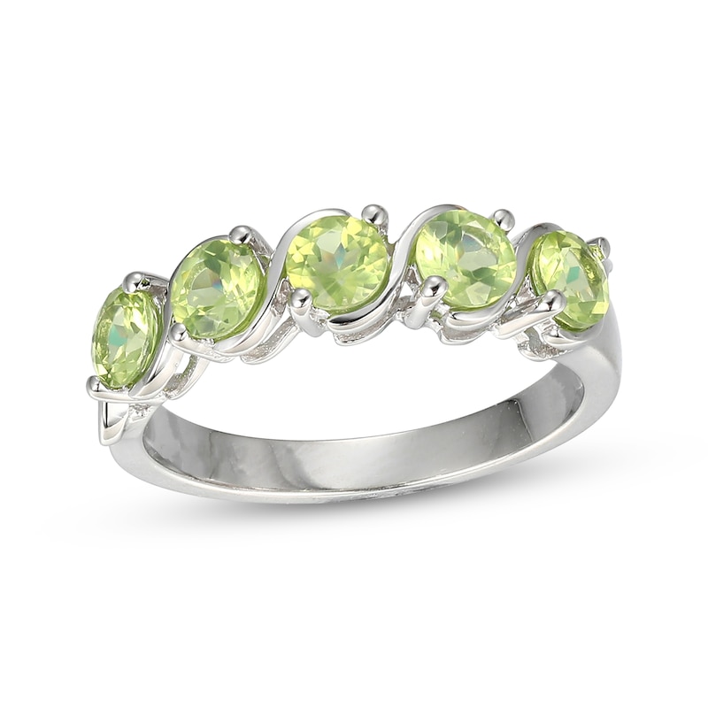 Peridot S-Curve Ring Sterling Silver