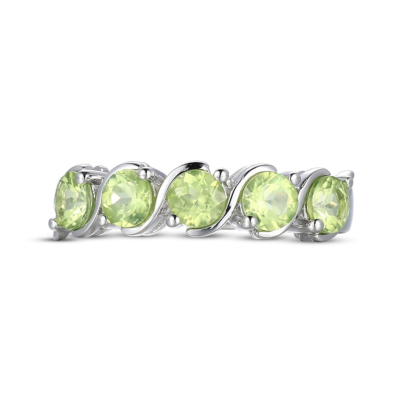 Peridot S-Curve Ring Sterling Silver