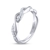 Thumbnail Image 2 of THE LEO Diamond Wedding Band 1/5 ct tw 14K White Gold