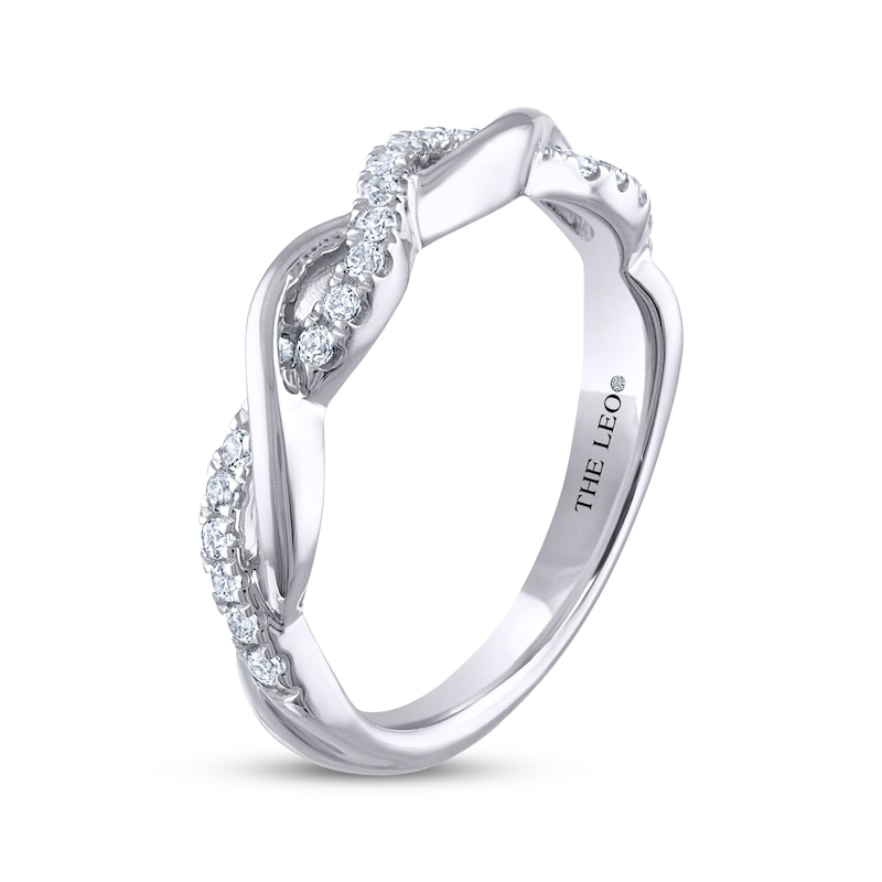 Main Image 2 of THE LEO Diamond Wedding Band 1/5 ct tw 14K White Gold