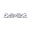 Thumbnail Image 3 of THE LEO Diamond Wedding Band 1/5 ct tw 14K White Gold