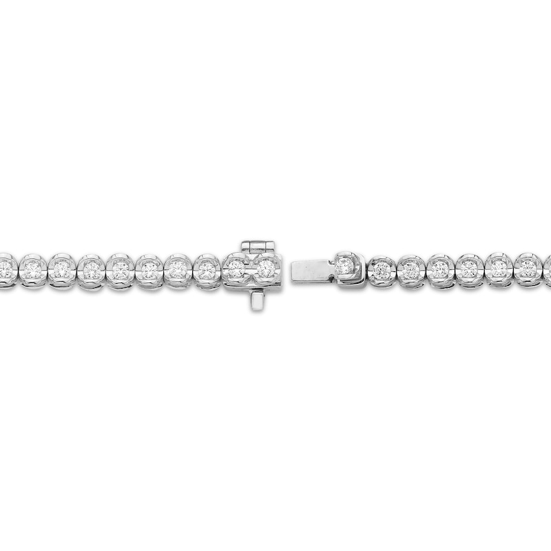 Main Image 3 of Diamond Line Tennis Bracelet 1 ct tw 10K White Gold 7"