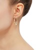 Thumbnail Image 3 of Diamond-Cut Tapered Puff Hoop Earrings 10K Yellow Gold 32.6mm