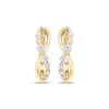 Thumbnail Image 2 of Diamond Twist Hoop Earrings 1/4 ct tw 10K Yellow Gold