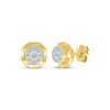 Thumbnail Image 1 of Multi-Diamond Stud Earrings 1/6 ct tw 10K Yellow Gold