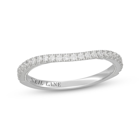 Neil Lane Diamond Contour Wedding Band 1/4 ct tw 14K White Gold