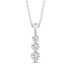 Thumbnail Image 1 of Memories, Moments, Magic Diamond Three-Stone Necklace 1/2 ct tw 10K White Gold 18"