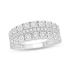 Thumbnail Image 1 of Adore Diamond Three-Row Anniversary Ring 1/2 ct tw 10K White Gold