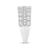 Thumbnail Image 2 of Adore Diamond Three-Row Anniversary Ring 1/2 ct tw 10K White Gold