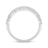 Thumbnail Image 3 of Adore Diamond Three-Row Anniversary Ring 1/2 ct tw 10K White Gold