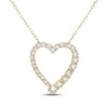 Thumbnail Image 1 of KAY Lab-Grown Diamonds Graduated Heart Necklace 1/2 ct tw 14K Yellow Gold 18"