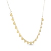 Thumbnail Image 2 of Polished Hearts Necklace 10K Yellow Gold 18"