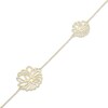Thumbnail Image 3 of Flower Outline Station Bracelet 18K Yellow Gold-Plated Sterling Silver 7.5"