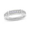 Thumbnail Image 1 of Men's THE LEO Prisma Diamond "X" Wedding Band 1/2 ct tw 14K White Gold