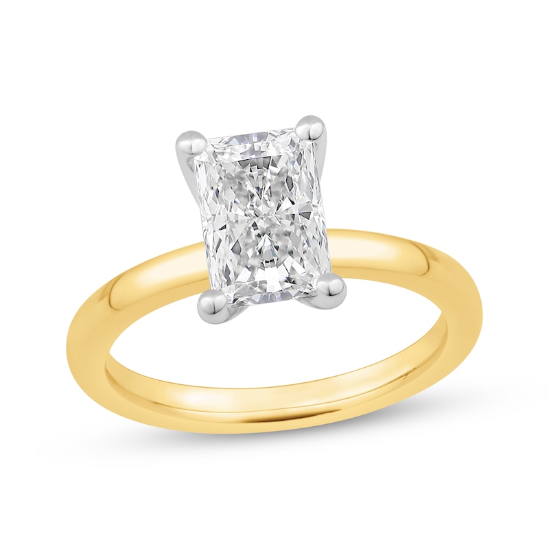 Main Image 1 of Adore Radiant-Cut Lab-Grown Diamond Solitaire Engagement Ring 2 ct tw 14K Yellow Gold (F/VS2)