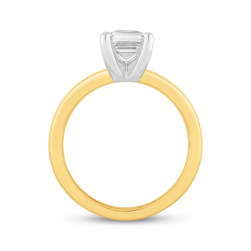 Main Image 2 of Adore Radiant-Cut Lab-Grown Diamond Solitaire Engagement Ring 2 ct tw 14K Yellow Gold (F/VS2)