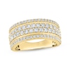 Thumbnail Image 1 of KAY Lab-Grown Diamonds Men's Four-Row Ring 2 ct tw 10K Yellow Gold