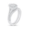 Thumbnail Image 2 of Adore Multi-Diamond Pear-Shaped Halo Bridal Set 3/4 ct tw 10K White Gold