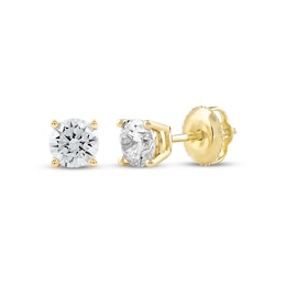 KAY Lab-Grown Diamonds Round-Cut Solitaire Stud Earrings 3/4 ct tw 14K Yellow Gold (F/VS2)