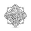 Thumbnail Image 3 of Multi-Diamond Flower Ring 3 ct tw 10K White Gold