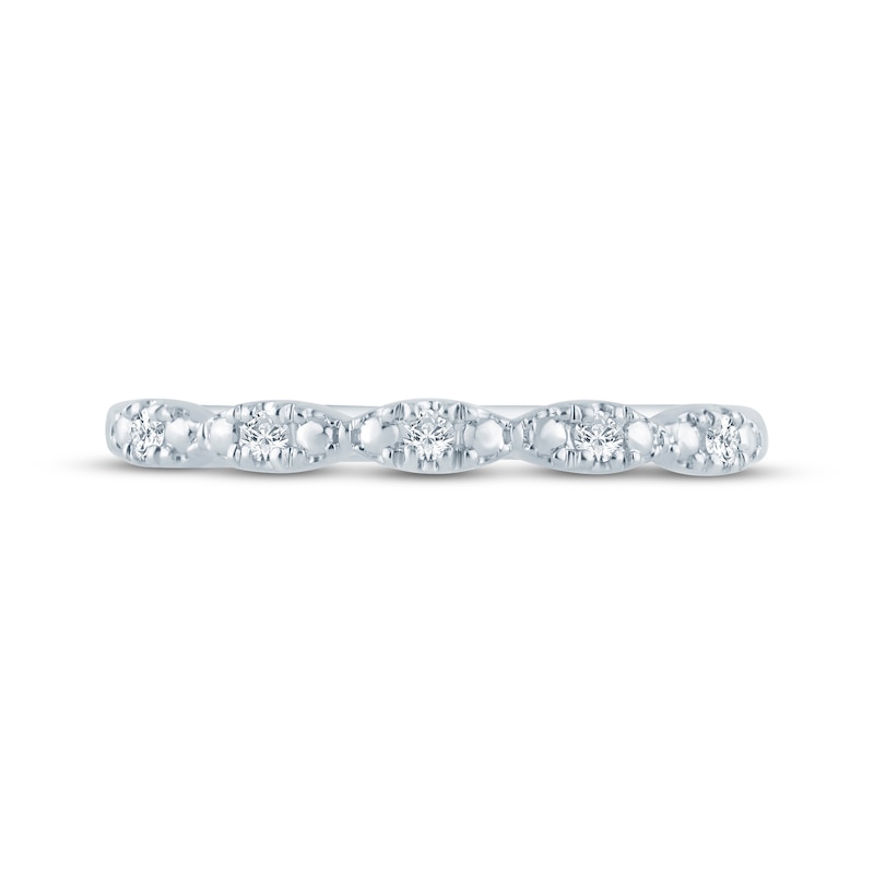 Main Image 3 of Lab-Grown Diamonds Anniversary Ring 1/20 ct tw 10K White Gold