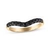 Thumbnail Image 1 of Adore Black Diamond Chevron Anniversary Ring 1/2 ct tw 14K Yellow Gold