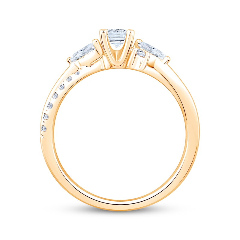 Main Image 2 of Adore Heirloom Emerald-Cut Engagement Ring 7/8 ct tw 18K Yellow Gold