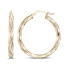 Thumbnail Image 1 of Twist Hoop Earrings 24K Yellow Gold Vermeil Sterling Silver 30mm