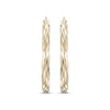 Thumbnail Image 2 of Twist Hoop Earrings 24K Yellow Gold Vermeil Sterling Silver 30mm