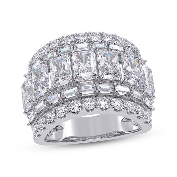 KAY Lab-Grown Diamonds Multi-Shape Wide-Shank Fashion Ring 5 ct tw 14K White Gold