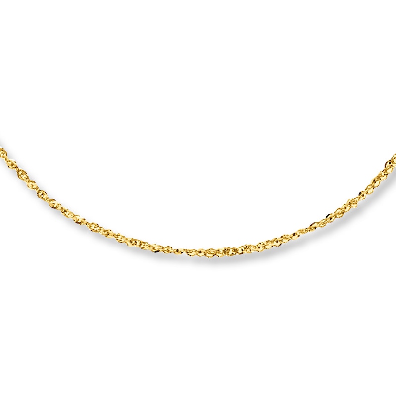 Solid Perfectina Chain Necklace 14K Yellow Gold 20"