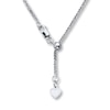 Thumbnail Image 1 of Solid Wheat Chain Necklace 14K White Gold 20"