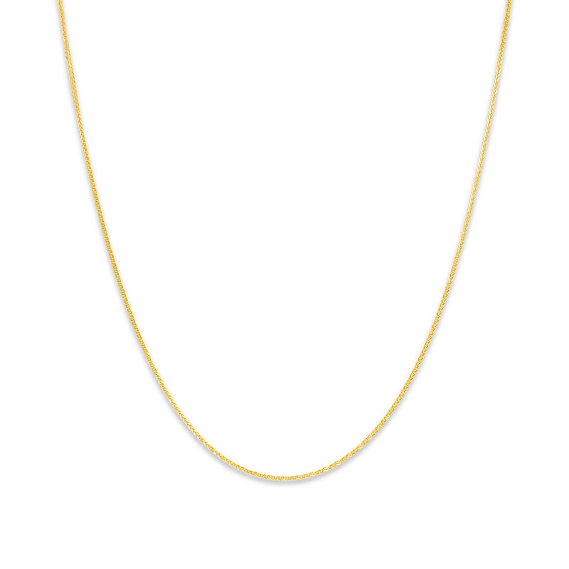 Main Image 1 of Solid Wheat Chain 14K Yellow Gold 26&quot;