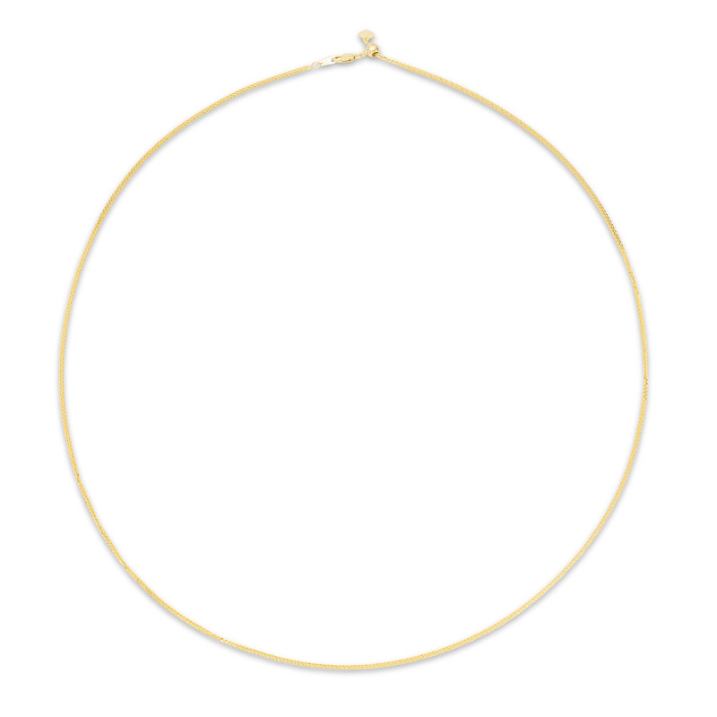 Main Image 2 of Solid Wheat Chain 14K Yellow Gold 26&quot;