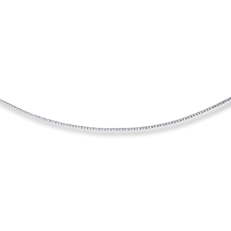 Main Image 1 of Franco Chain Solid 14K White Gold 20"