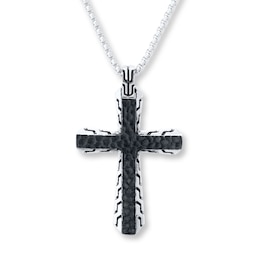 Men's Cross Necklace Stainless Steel