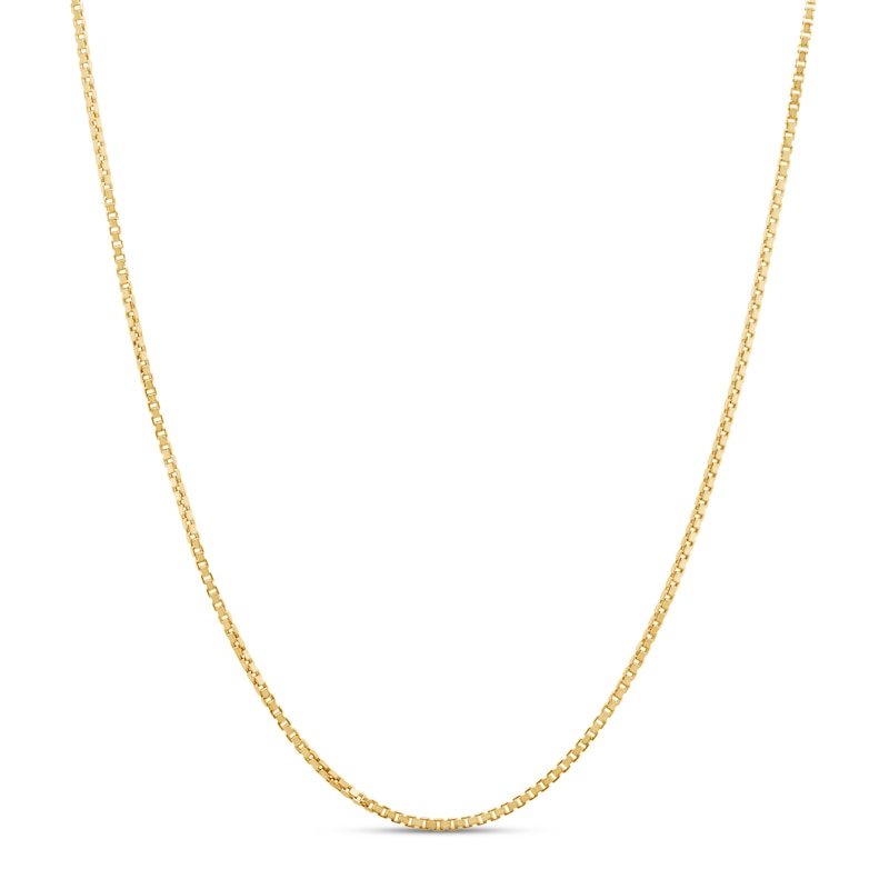 Main Image 1 of Venetian Box Chain Hollow 14K Yellow Gold 20"