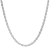 Thumbnail Image 1 of Rope Chain Necklace Semi-Solid 14K White Gold 20"