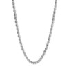 Thumbnail Image 3 of Rope Chain Necklace Semi-Solid 14K White Gold 20"