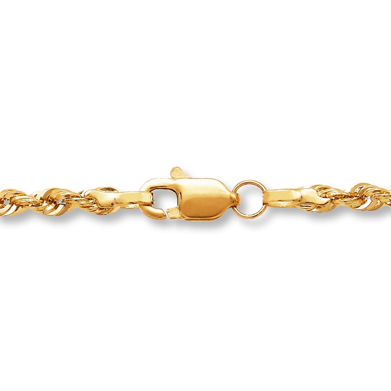 Hollow Rope Chain 14K Yellow Gold 20"