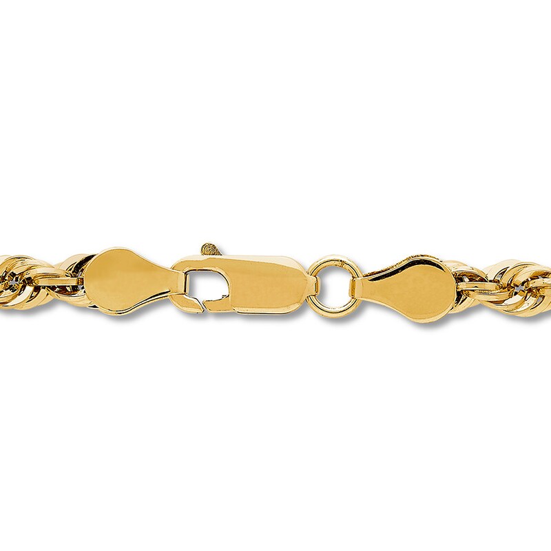 14K Gold Rope Chain Bracelet