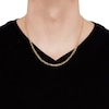 Thumbnail Image 2 of Hollow Figaro Chain Necklace 14K Yellow Gold 20"