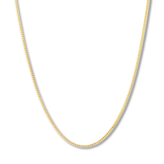 Franco Chain Necklace Solid 14K Yellow Gold 17 or 19 Adjustable