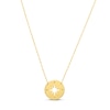 Thumbnail Image 1 of Compass Necklace 14K Yellow Gold 18"