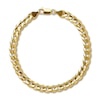 Thumbnail Image 1 of Curb Link Bracelet Hollow 10K Yellow Gold 9"