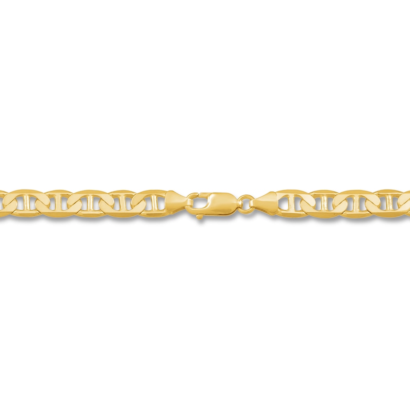 Main Image 2 of Mariner Link Chain Necklace Solid 10K Yellow Gold 22"