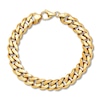 Thumbnail Image 1 of Curb Chain Bracelet Solid 14K Yellow Gold 8.75"