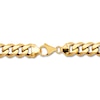 Thumbnail Image 1 of Solid Curb Chain Bracelet 14K Yellow Gold 8.75"