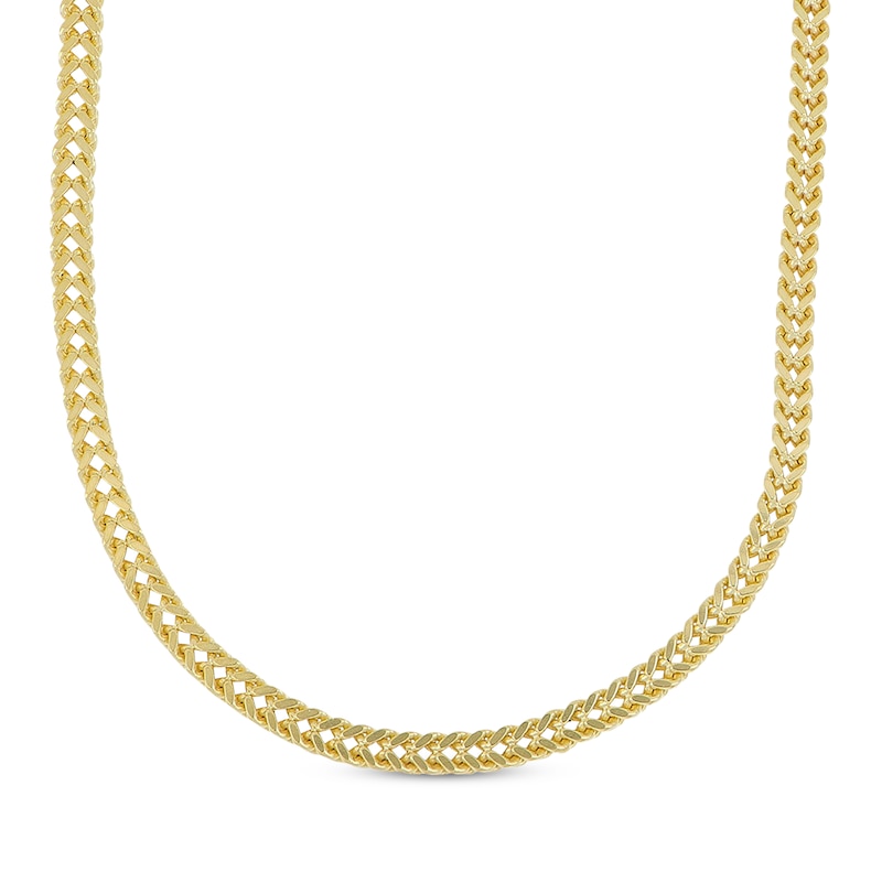 Main Image 1 of Link Chain Necklace Semi-Solid 10K Yellow Gold 22"