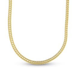 Men's Link Chain Necklace 10K Yellow Gold 24&quot;